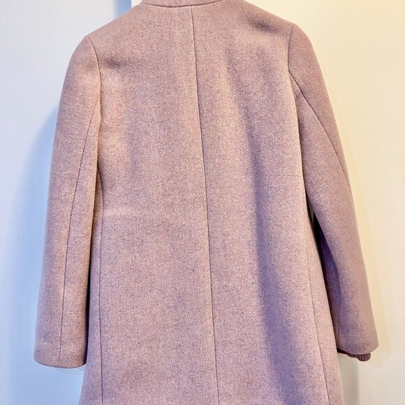 J Crew Nello Gori Purple Size 4 K0896 Lodge Coat Wool Blend - Preloved - Picture 6 of 16